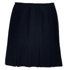 Jones Studio Separates Black Box Pleat Hem Trumpet Flare Dress Skirt 20W